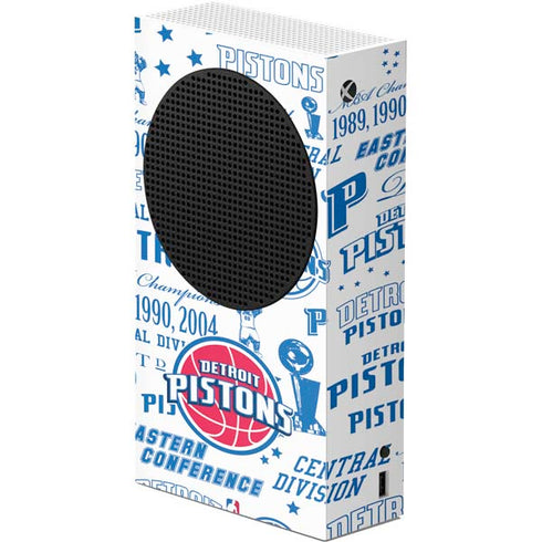 NBA Detroit Pistons Historic Blast Xbox Series S Console Skin